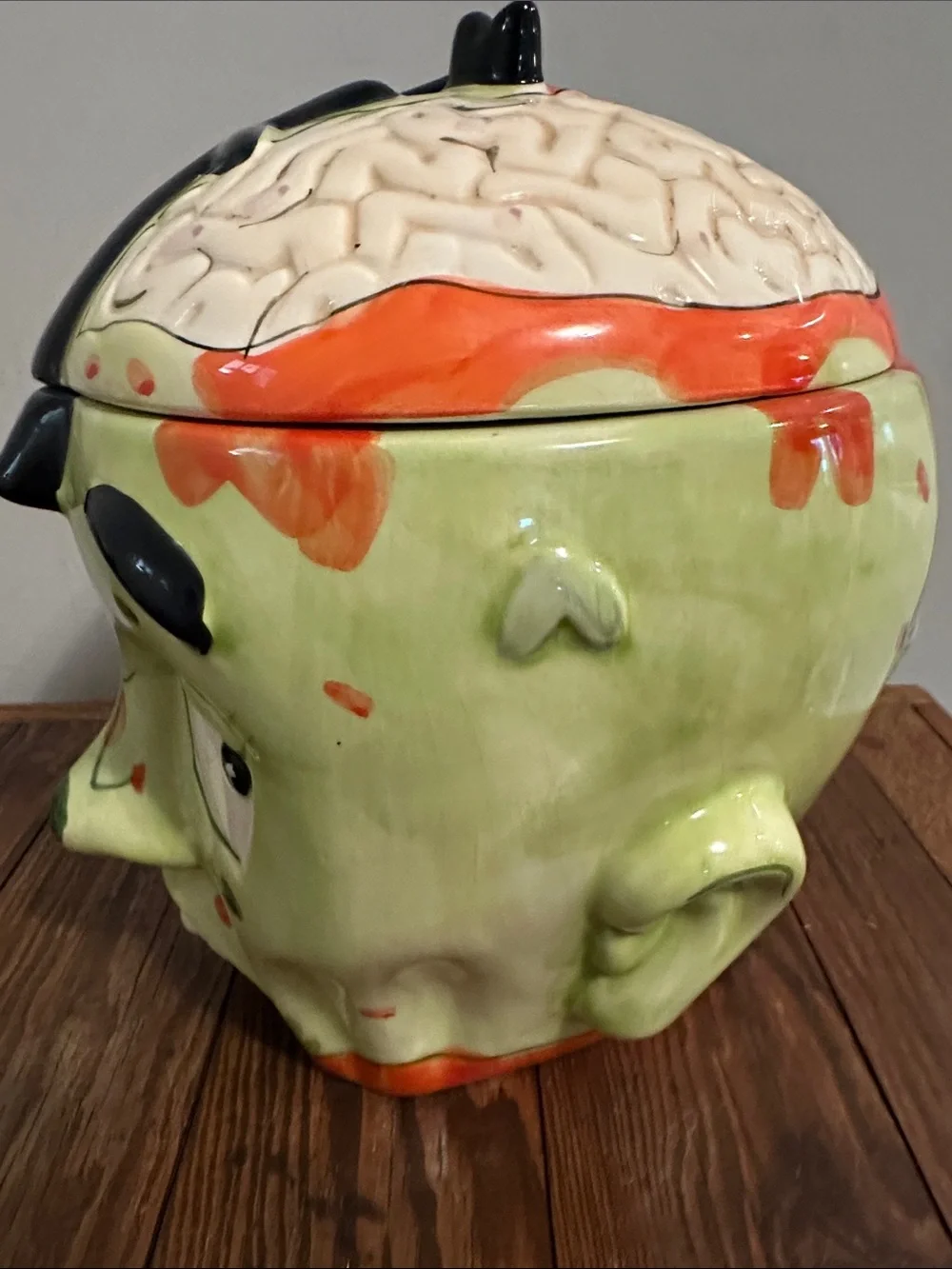 Zombie head cookie jar/candy container
